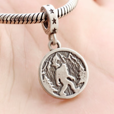 Bigfoot Charm Dangle In 925 Sterling Silver Sasquatch Big Foot Forest Believe In for sale  Shipping to South Africa