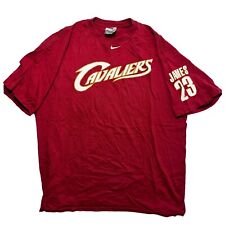 De Colección Nike LeBron James Cleveland Cavaliers Camiseta Roja Ropa de Baloncesto #23 Y2K segunda mano  Embacar hacia Argentina