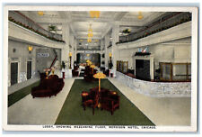 Lobby pokazujące antresolę podłogę Morrison Hotel Chicago Illinois IL Pocztówka na sprzedaż  Wysyłka do Poland