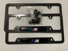 Occasion, 2pcs Metal Hydrodipped Carbon Fiber For M Series BMW License Plate Frame  d'occasion  Expédié en Belgium