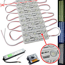 20x-100x LED Samsung Chip Module RGB Netzteil 230V 12V Werbung Beleuchtung weiß comprar usado  Enviando para Brazil