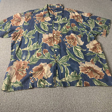 Usado, Camisa polo masculina Ralph Lauren 3X grande azul floral mistura de linho botão para cima tropical comprar usado  Enviando para Brazil