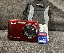 Cámara digital Kodak PIXPRO FZ43 16 mega píxeles ROJA con tarjeta SD de 8 GB + baterías Eneloop AA, usado segunda mano  Embacar hacia Argentina