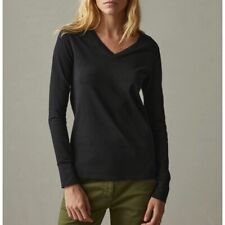 American Giant Premium Slub V-Neck Long Sleeve Shirt Top T-Shirt Black Medium for sale  Shipping to South Africa