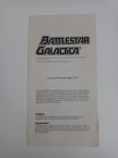 1978 Parker Brothers Battlestar Galactica Board Game Instructuons Manual for sale  Mound City