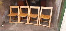 Wooden folding chairs. for sale  MIDDLEWICH