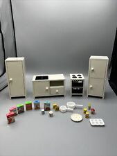 Ikea Dollhouse Furniture White Kitchen Lot of 4 Stove Sink Fridge Cupboard for sale  Shipping to South Africa