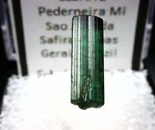 MINERAIS: CRISTAL DE ELBAITA VERDE AZULADO TERMINADO DA MINA DE PEDERNEIRA, BRASIL comprar usado  Enviando para Brazil