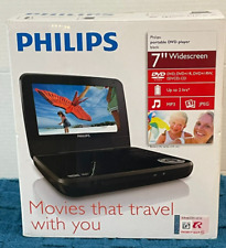 Reproductor de DVD portátil Philips 7" pantalla ancha (PET741M) NUEVO caja abierta negro segunda mano  Embacar hacia Argentina