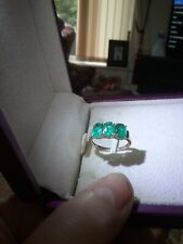 zambian emerald ring for sale  DARWEN