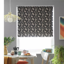 Save 40% Habitat Mid Century Geo Blackout Roller Blind - 3ft -Black 90cm x 160cm for sale  Shipping to South Africa