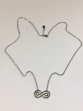 necklace silver infinity for sale  WELWYN GARDEN CITY