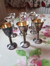 silver plated goblets for sale  NEWCASTLE