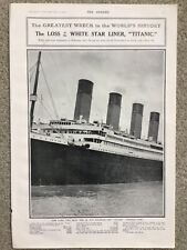 Original titanic memorabilia for sale  LEWES