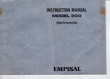Sewing Machine Instruction Booklet ’Empisal Model 300 Electromatic', used for sale  Shipping to South Africa