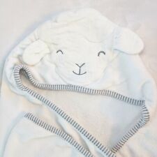 Toalha de banho Carters cordeiro com capuz branco cordeiro ovelha terry veludo 36"x 37" comprar usado  Enviando para Brazil