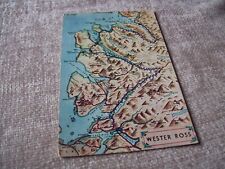 Postcard map wester for sale  LAIRG