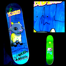 Le`Andre Sanders Assinado Berrics Skategoat 1º Pro Autógrafo Skate Deck Azul, usado comprar usado  Enviando para Brazil