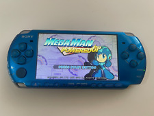 Sistema portátil Sony PSP 3000 azul vibrante com carregador nova bateria cartão de 8 GB comprar usado  Enviando para Brazil