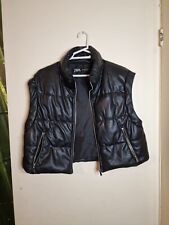 zara leather quilted jacket for sale  PUDSEY