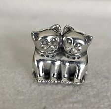 Purrfect Together Pandora Charm Sterling Silver Cat - 791119 for sale  Shipping to South Africa