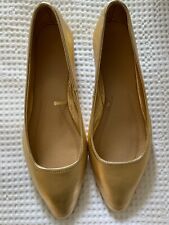 Gold leather almond for sale  LONDON