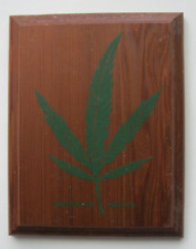 Vintage 1973 CANNABIS SATIVA Silkscreen on Wood for sale  Shipping to South Africa