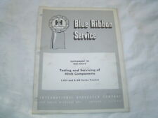 IH International 424 B-414 tractor testing service hitch components manual, used for sale  Canada
