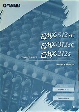 Batidora eléctrica Yamaha EMX512sc EMX312sc EMX212sc libro manual del propietario original. segunda mano  Embacar hacia Mexico