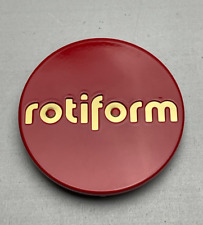 *USED Rotiform Red W/Gold Logo Snap In Wheel Center Cap 1003-40RG for sale  Shipping to South Africa