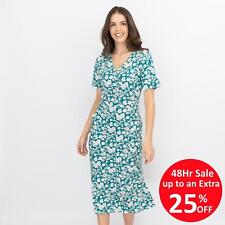 Seasalt Womens Dress Teal Green Lily Loch River Floral Valley Summer Holiday for sale  Shipping to South Africa