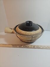 Multi-functional Clay & Glazed Japanese Stewing, Rice, Noodles, or Soup Pot, used for sale  Shipping to South Africa