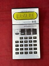 Calculadora de colección Casio CQ-81 temporizador de alarma filtro amarillo reloj cuarzo Japón segunda mano  Embacar hacia Argentina