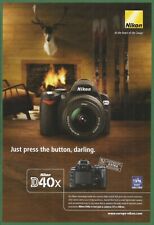 NIKON D40x Camera - Just press the button, darling. - 2008 Nat Geo Print Ad for sale  Shipping to South Africa