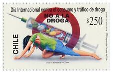 Chile 1996 #1822 dia Internacional contra el Consumidor Y Trafico De Droga Nunca usado, sem marca de charneira, usado comprar usado  Enviando para Brazil