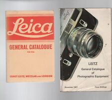Leica cameras catalogues for sale  WORCESTER
