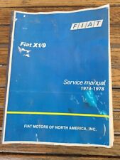 Usado, Fiat X19 1974-1978 manual de tienda X 1/9 libro de servicio de reparación usado segunda mano  Embacar hacia Argentina