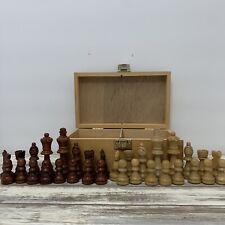 Vintage wooden chess for sale  Wheeling