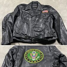 Jaqueta de motocicleta vintage Wilsons Leather Thinsulate L masculina estrada aberta pesada, usado comprar usado  Enviando para Brazil