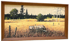 Vtg framed linen for sale  Smyrna