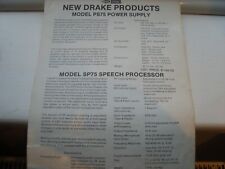 Drake ps75 sp75 for sale  MARCH