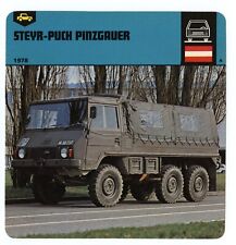 Used, Steyr Puch Pinzgauer - Utility / Military Vehicles Edito Service Auto Rally Card for sale  Shipping to South Africa