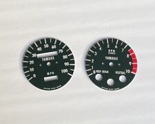 1974 and 1975 YAMAHA DT175 enduro tachometer and speedometer face plates for sale  Aliso Viejo