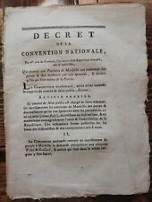 1793 décret convention d'occasion  Bordeaux