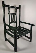 Cadeira de boneca madeira estilo bambu eixo de madeira 15” altura verde usada veja fotos! comprar usado  Enviando para Brazil