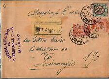 Storia postale 1924 usato  Piacenza