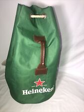 Bolso de Viaje Heineken Cerveza Verde Lona Cordón Lona Mochila de Viaje Playa segunda mano  Embacar hacia Mexico