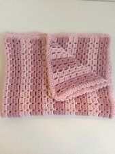 Presente de Chá de Bebê Menina Crochê Afghan Cobertor jogar Rosa Feito À Mão Novo 29x23” comprar usado  Enviando para Brazil
