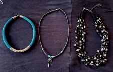 Necklaces black turquoise for sale  BARNETBY