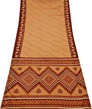Vestido étnico floral sari de la añada india mezcla de georgette sari SI22422 comprar usado  Enviando para Brazil